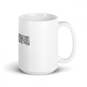 White glossy mug