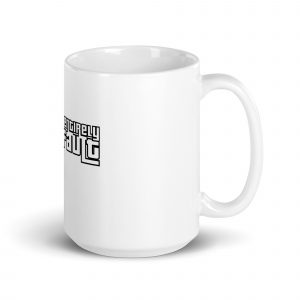 White glossy mug